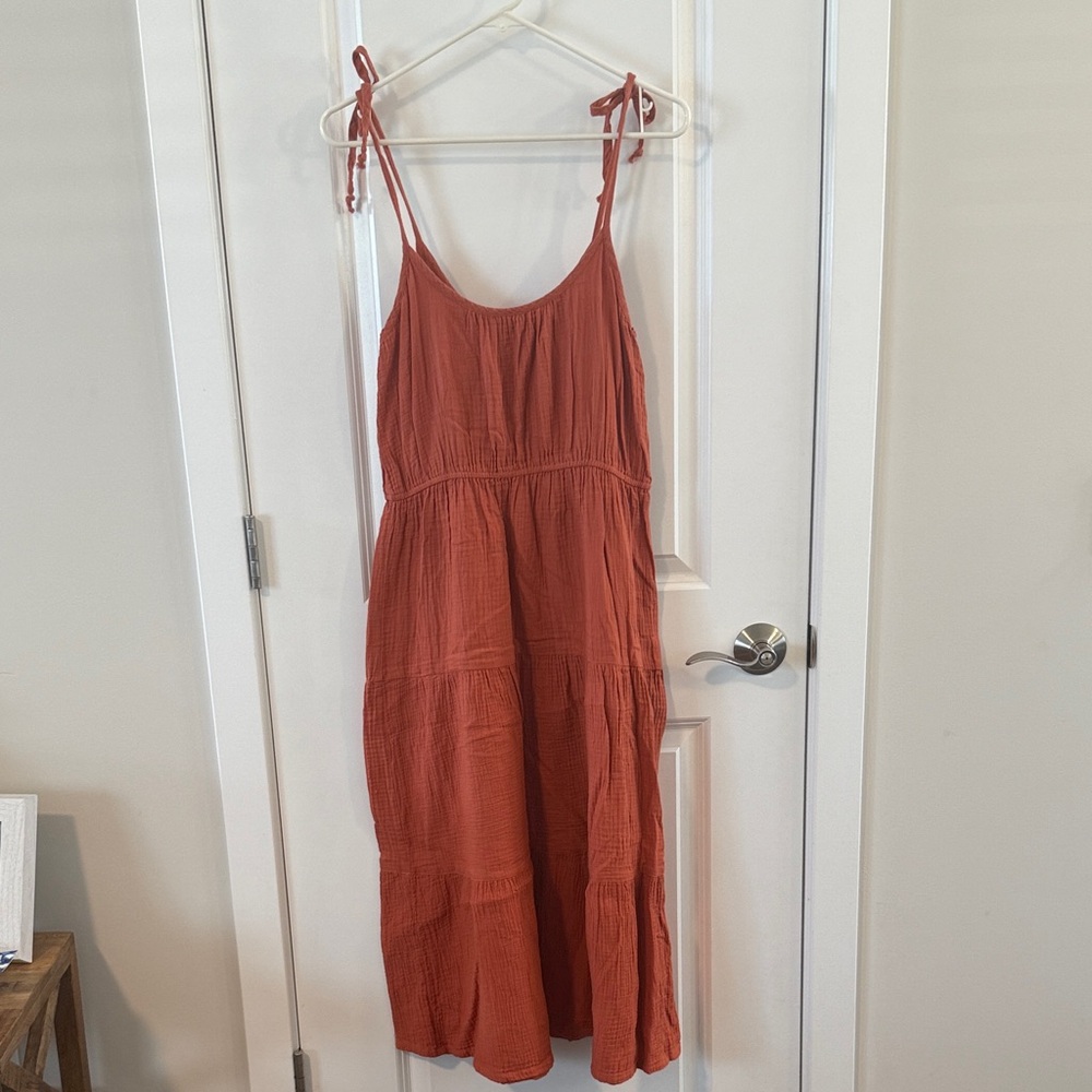 Lucky Brand Terracotta Sleeveless Dress 👗